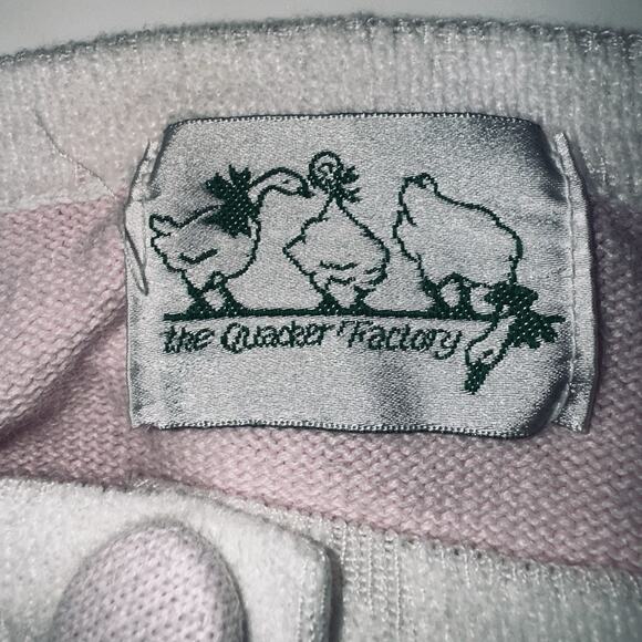 Quacker Factory LG Pink Playful Cat Christmas Light Holiday Sweater Cardigan Top - Picture 8 of 9